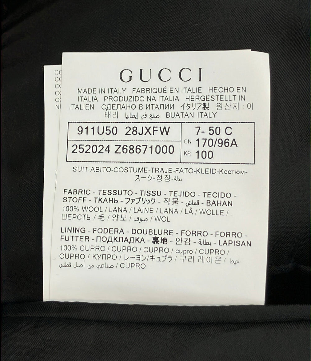 GUCCI シングル 2ボタン セットアップ スーツ 252024 Z6867 メンズ SIZE 50 グッチ
