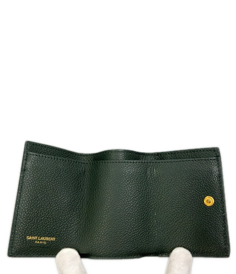 SAINT LAURENT 三つ折り財布 レザー レディース サンローラン