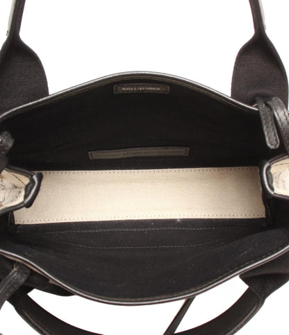 美品 バレンシアガ 2wayハンドバッグ ショルダーバッグ 斜め掛け NAVY CABAS 339933 KMZAN 9210 レディース BALENCIAGA