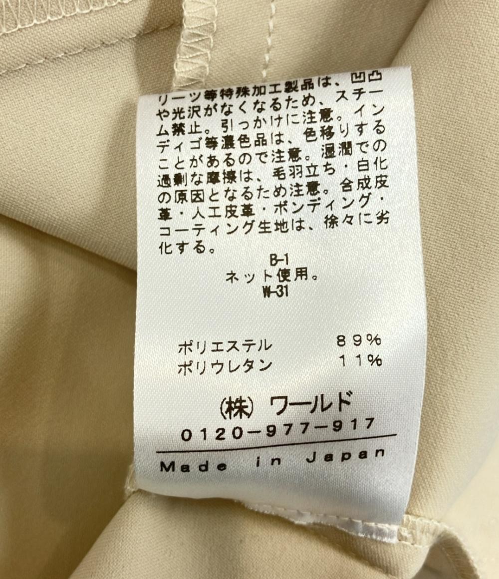 美品 インディヴィ ノーカラージャケット 薄手 レディース SIZE 38 (S) INDIVI