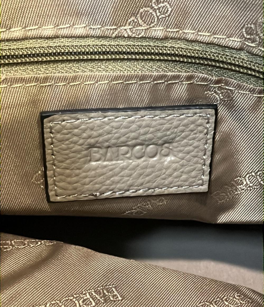 BARCOS 2way ハンドバッグ ショルダーバッグ 斜め掛け シュリンクレザー レディース バルコス