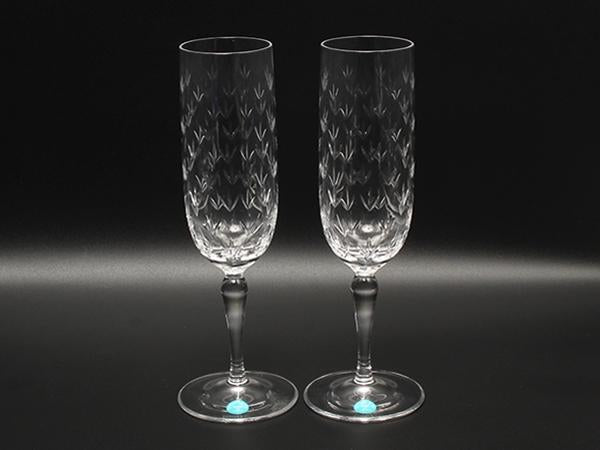 TIFFANY&Co. シャンパングラス 2点セット ペア フローレット ティファニー