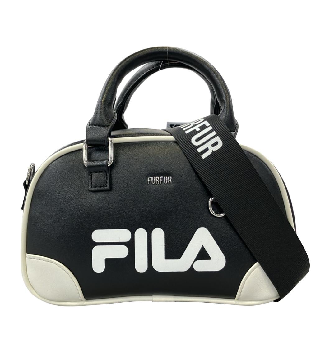 美品 FILA furfur 2WAY ハンドバッグ ショルダーバッグ 斜め掛け レディース フィラ ファーファー