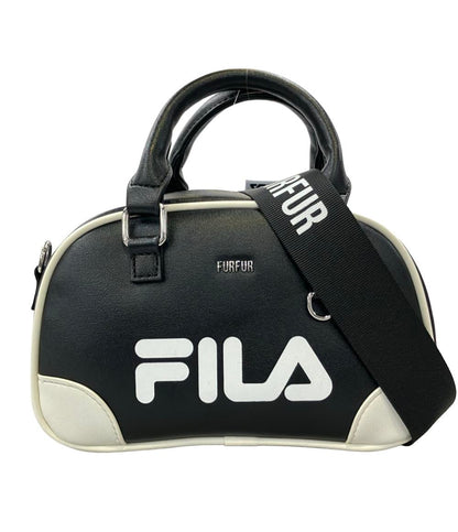 美品 FILA furfur 2WAY ハンドバッグ ショルダーバッグ 斜め掛け レディース フィラ ファーファー