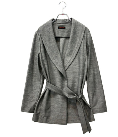美品 yoshie inaba コート ベルテッド ハーフ タグ付き B0314JJJ281 レディース SIZE 9 (M) ヨシエイナバ