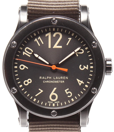RALPH LAUREN 腕時計 サファリ RL67 クロノメーター 自動巻き ブラック RLR0250900 メンズ ラルフローレン