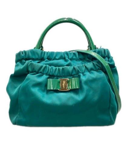 訳あり Salvatore Ferragamo 2WAY ハンドバッグ ショルダーバッグ 斜め掛け ヴァラ レディース サルヴァトーレフェラガモ