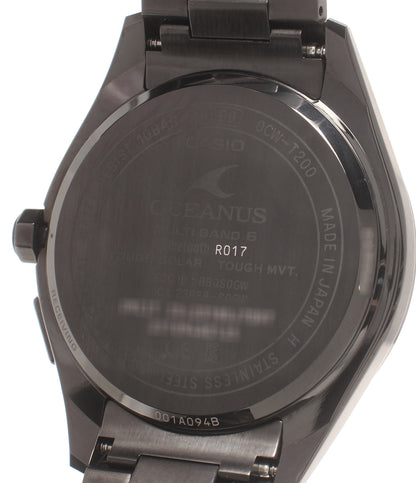 美品 CASIO 腕時計 オシアナス OCEANUS ソーラー ブラック OCW-T200 メンズ カシオ