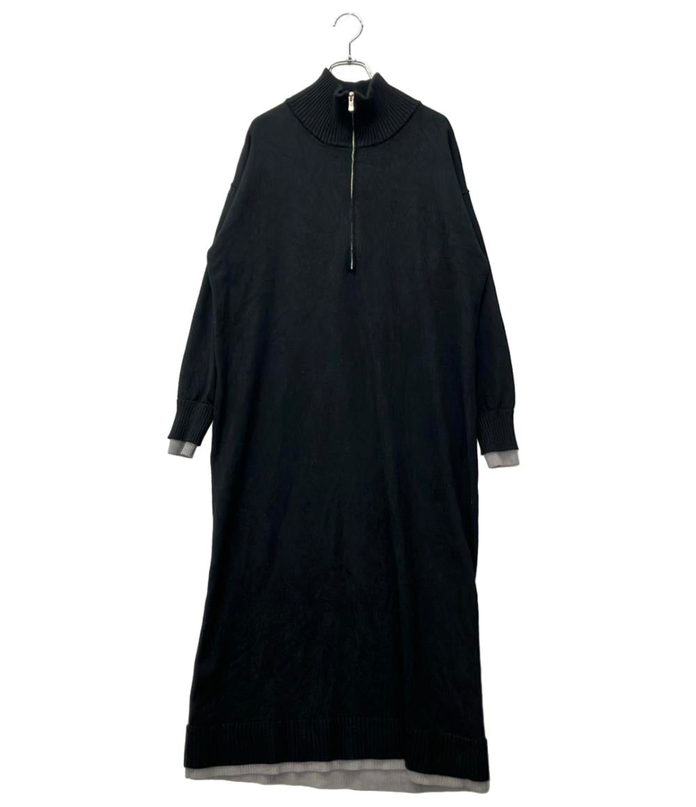 Diagram 長袖ワンピース タグ付き バイカラーストレートニットOP 0325433329-00 レディース SIZE 36 (S) ダイアグラム