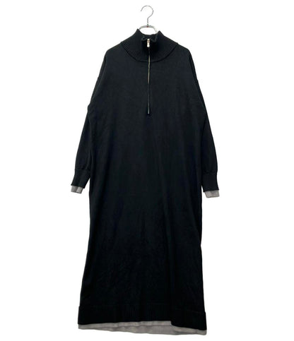 Diagram 長袖ワンピース タグ付き バイカラーストレートニットOP 0325433329-00 レディース SIZE 36 (S) ダイアグラム