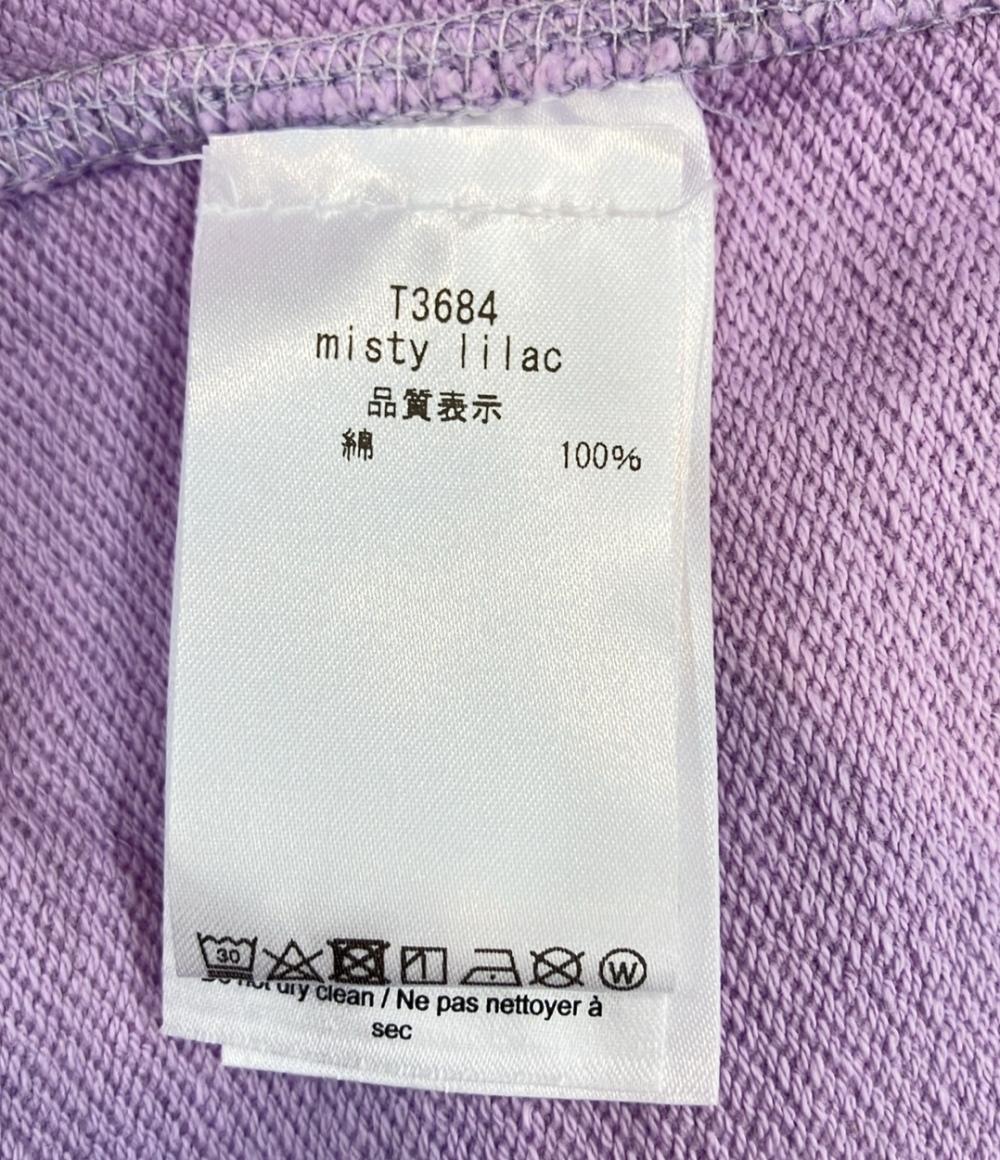 GANNI 長袖パーカー  カットオフ  ショート丈  ダメージ加工 スウェット ロゴ刺繍 Isoli Cropped Oversized Hoodie T3684 レディース SIZE L ガニー