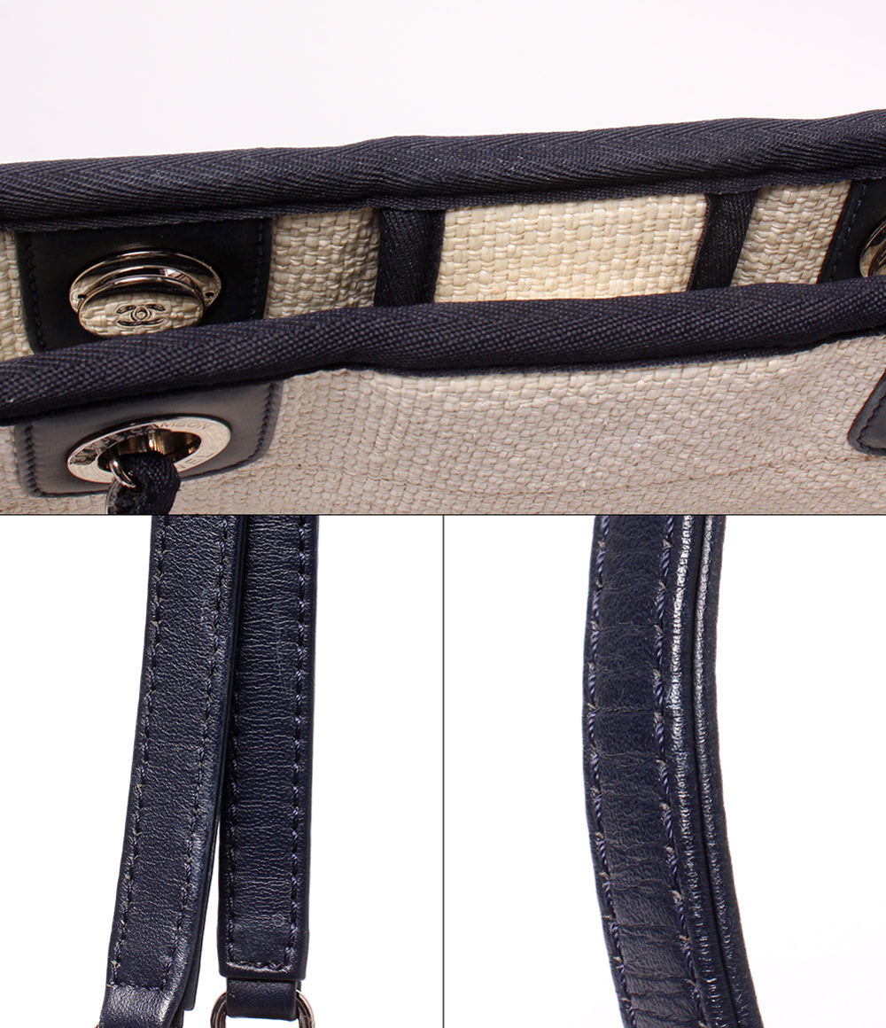 CHANEL トートバッグ チェーントートバッグ ショルダーバッグ 肩掛け シルバー金具 23番台 ドーヴィル PM レディース シャネル