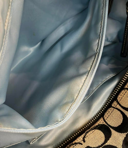 コーチ ハンドバッグ トートバッグ キャンバス レザー 皮革 シグネチャー F15146 レディース COACH