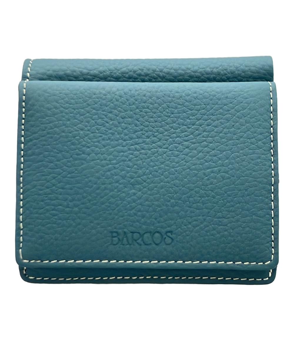 美品 BARCOS 二つ折り財布 レディース バルコス