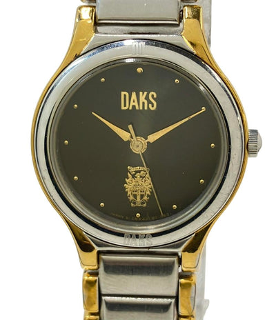 DAKS 腕時計 クオーツ ブラック D852C8-00 レディース ダックス