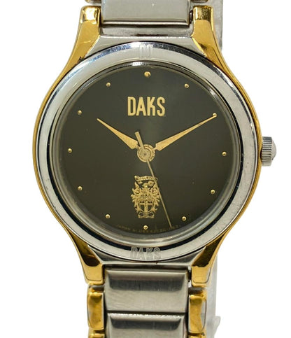 DAKS 腕時計 クオーツ ブラック D852C8-00 レディース ダックス