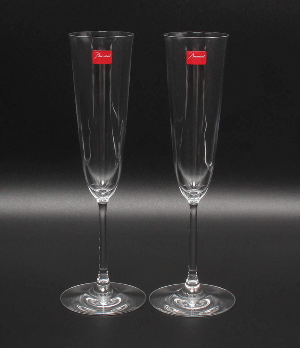 美品 Baccarat シャンパングラス 2点セット ペア フィラオ シャンパンフルート バカラ