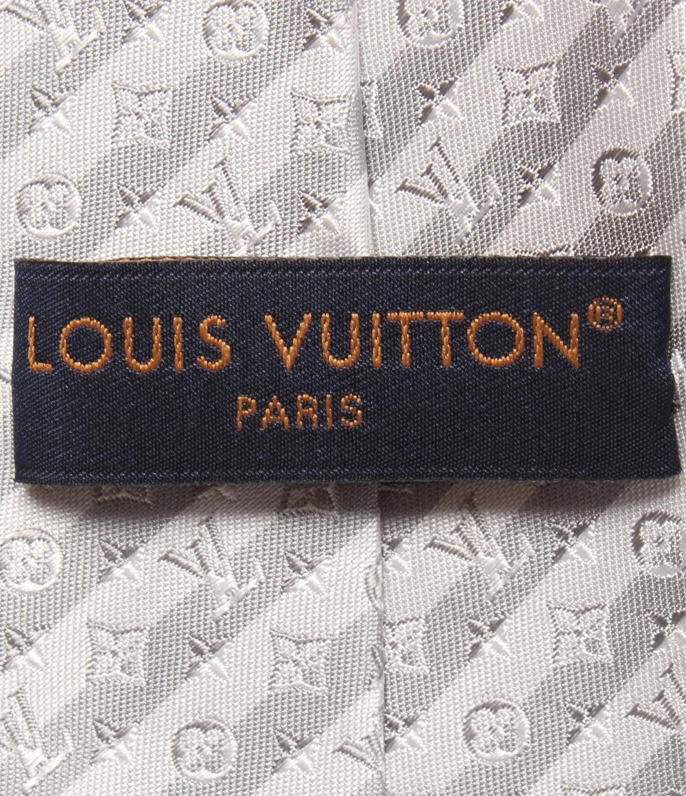美品 LOUIS VUITTON ネクタイ シルク100％ モノグラム ダイアゴナル M79912 メンズ ルイ・ヴィトン