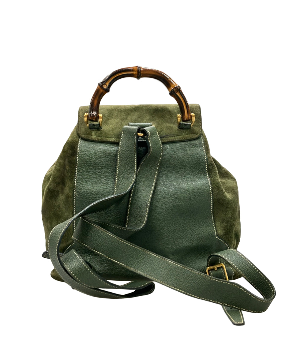 GUCCI スエード リュック バンブー 003 58 0016 レディース グッチ