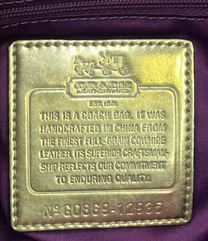 COACH 2way トートバッグ ショルダーバッグ 肩掛け 12935 レディース コーチ