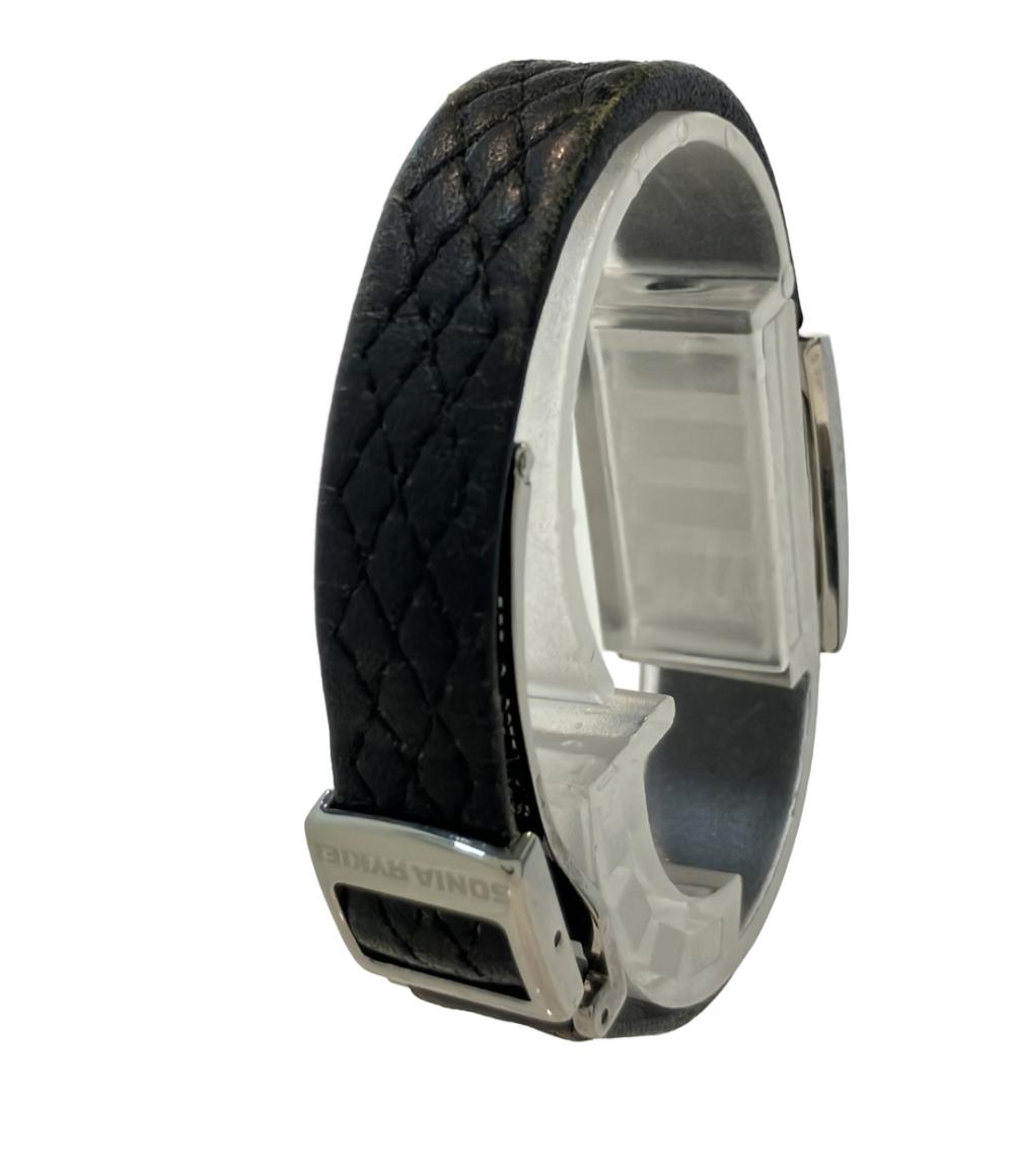 ソニアリキエル 腕時計 クオーツ ブラック SR8021 レディース Sonia Rykiel