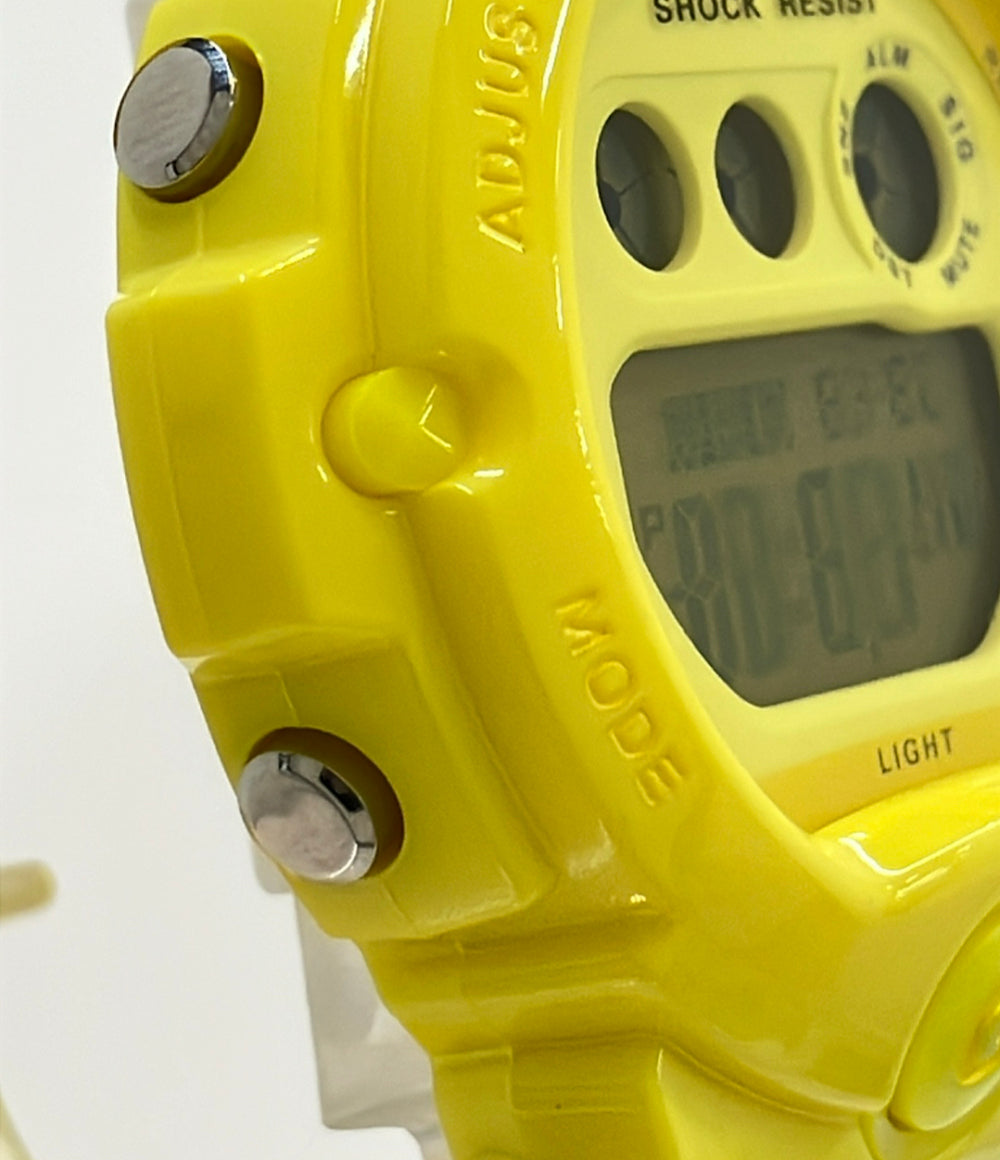 美品 CASIO 腕時計 Baby-G クオーツ イエロー BG-6902 レディース カシオ