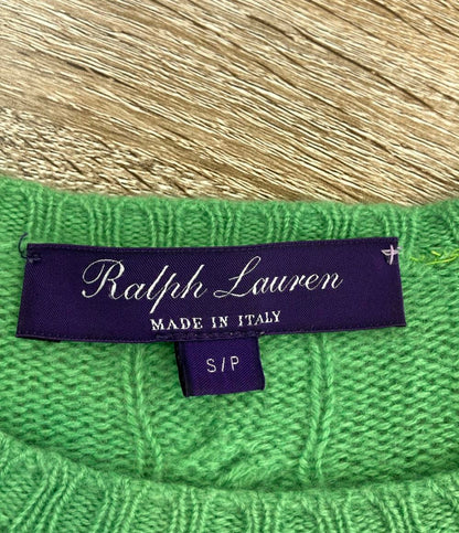 RALPH LAUREN PURPLE LABEL 長袖ニット カシミア100% ケーブル レディース SIZE S ラルフローレンパープルレーベル