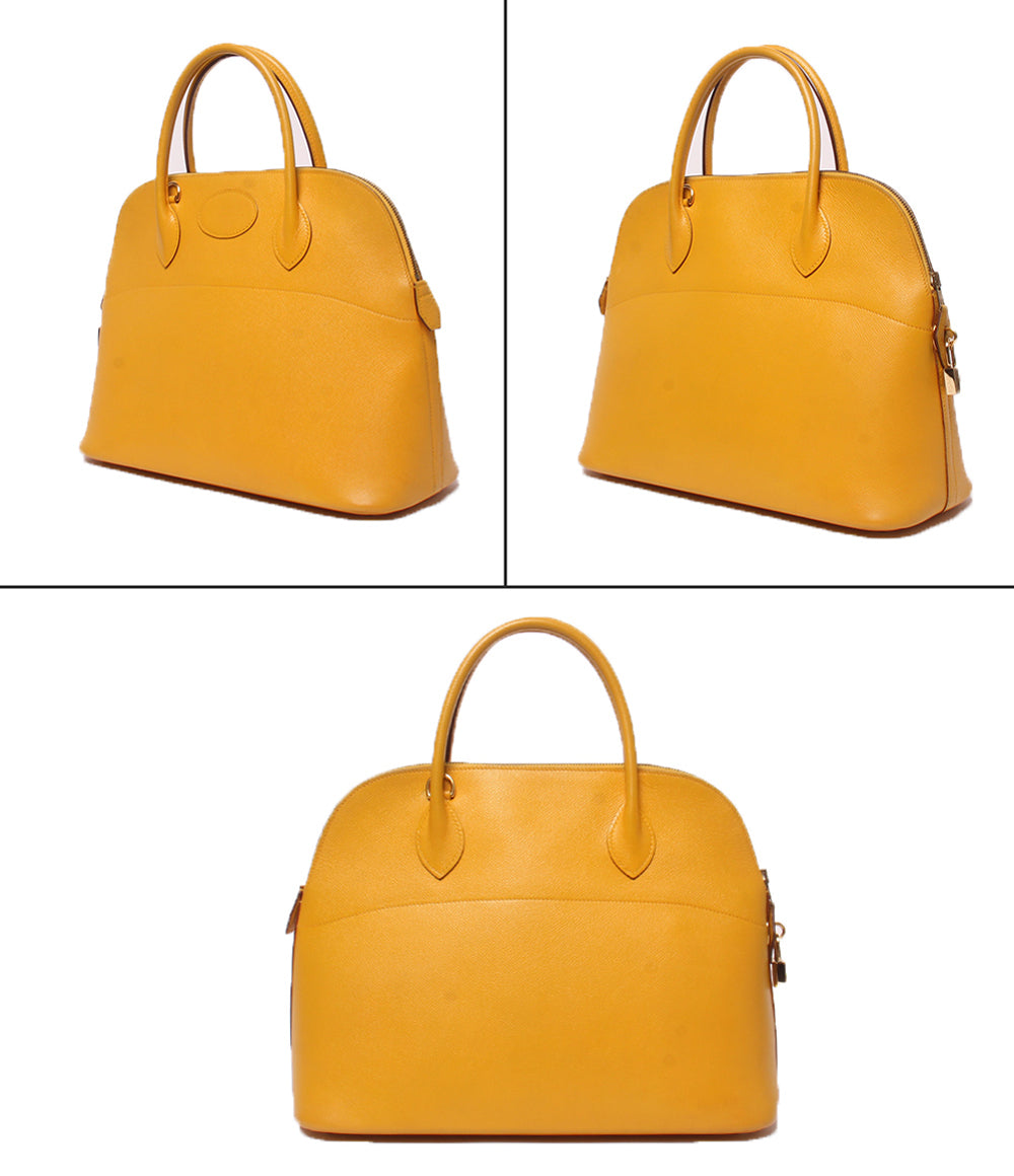 HERMES 2wayショルダーバッグ ハンドバッグ ヴォーエプソン ゴールド金具 肩掛け □A刻印 ボリード35 レディース エルメス
