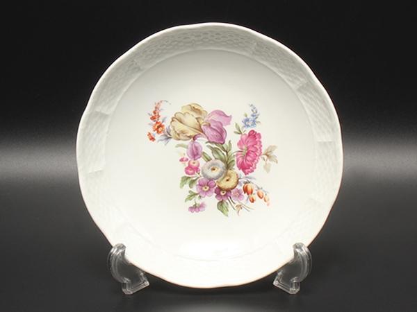 美品 リチャードジノリ ラウンドディッシュ 皿 19cm サックスフラワー Richard Ginori