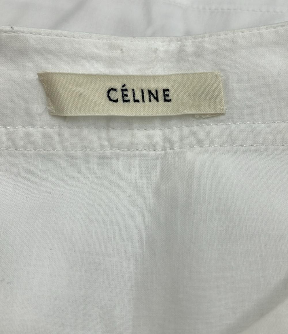 セリーヌ 長袖シャツ ノーカラーシャツ レディース SIZE 40 (L) CELINE