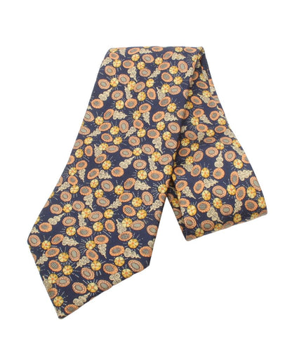エルメス ネクタイ シルク100％ 宝石の花 メンズ HERMES