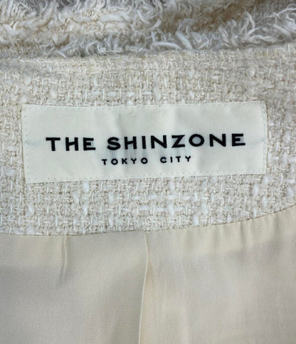 SHINZONE ノーカラージャケット ツイード シルク混 15SMSJK11 レディース SIZE 38 (S) シンゾーン