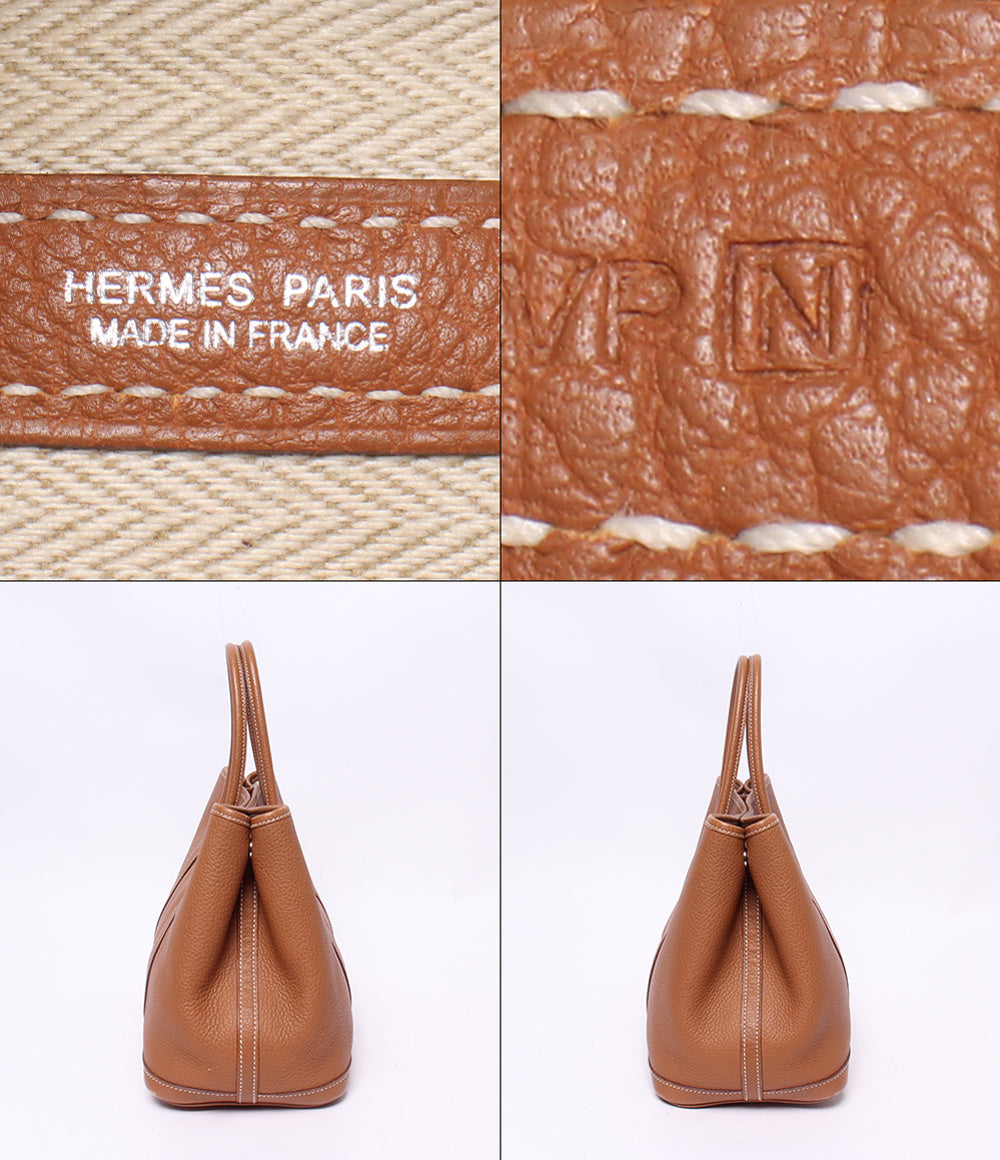 HERMES ハンドバッグ トートバッグ シルバー金具 □N刻印 ガーデンパーティTPM レディース エルメス