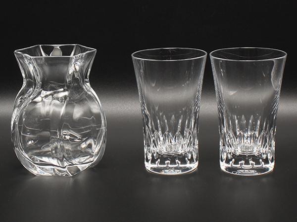 Baccarat バカラ コローユ フラワーベース 花瓶 花器 一輪挿し Baccarat グラス フラワーベース 花瓶 コローユ 一輪挿し 3点セット