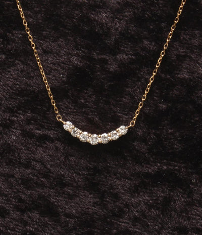 美品 ネックレス K10 ダイヤ 0.31ct レディース