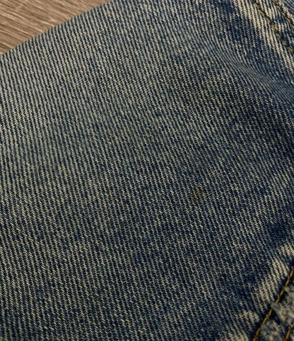 SAINT LAURENT デニムジャケット 襟コーデュロイ クラッシュ加工 530366  YA894 メンズ SIZE XS サンローラン