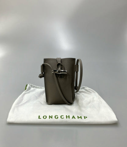 Longchamp ショルダーバッグ スマホショルダー 斜め掛け レザー レディース ロンシャン
