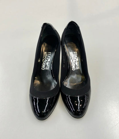 Salvatore Ferragamo ウェッジソールパンプス エナメル レディース SIZE 7 1/2 (25cm) サルヴァトーレフェラガモ