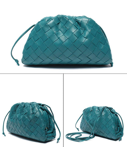 美品 BOTTEGA VENETA ショルダーバッグ がま口 ザ ポーチ イントレチャート レディース ボッテガ・ヴェネタ