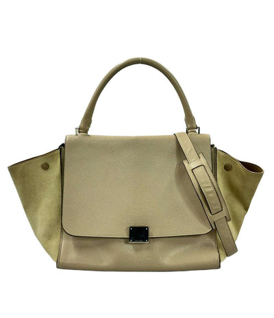 セリーヌ 2way スエードレザーフラップハンドバッグ ショルダーバッグ 肩掛け レディース CELINE