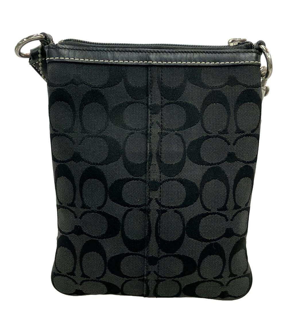 COACH ショルダーバッグ 斜め掛け キャンバス レザー シグネチャー F06016 レディース コーチ