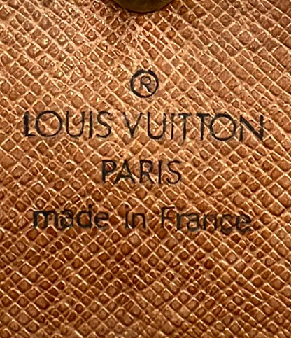 訳あり LOUIS VUITTON 二つ折り財布 Wホック ポルト モネ ビエ カルト クレディ モノグラム M61652 メンズ レディース ルイ・ヴィトン