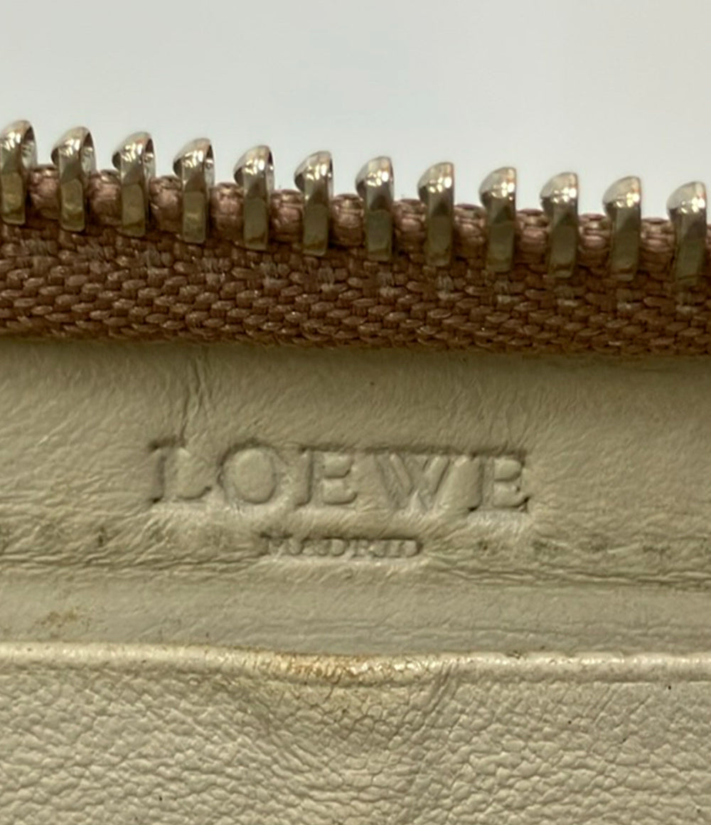 LOEWE ラウンドファスナー長財布 レザー レディース ロエベ