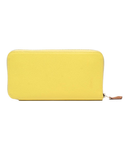 エルメス ラウンドファスナー長財布 Y刻印 シルバー金具 シルクイン アザップロング レディース HERMES