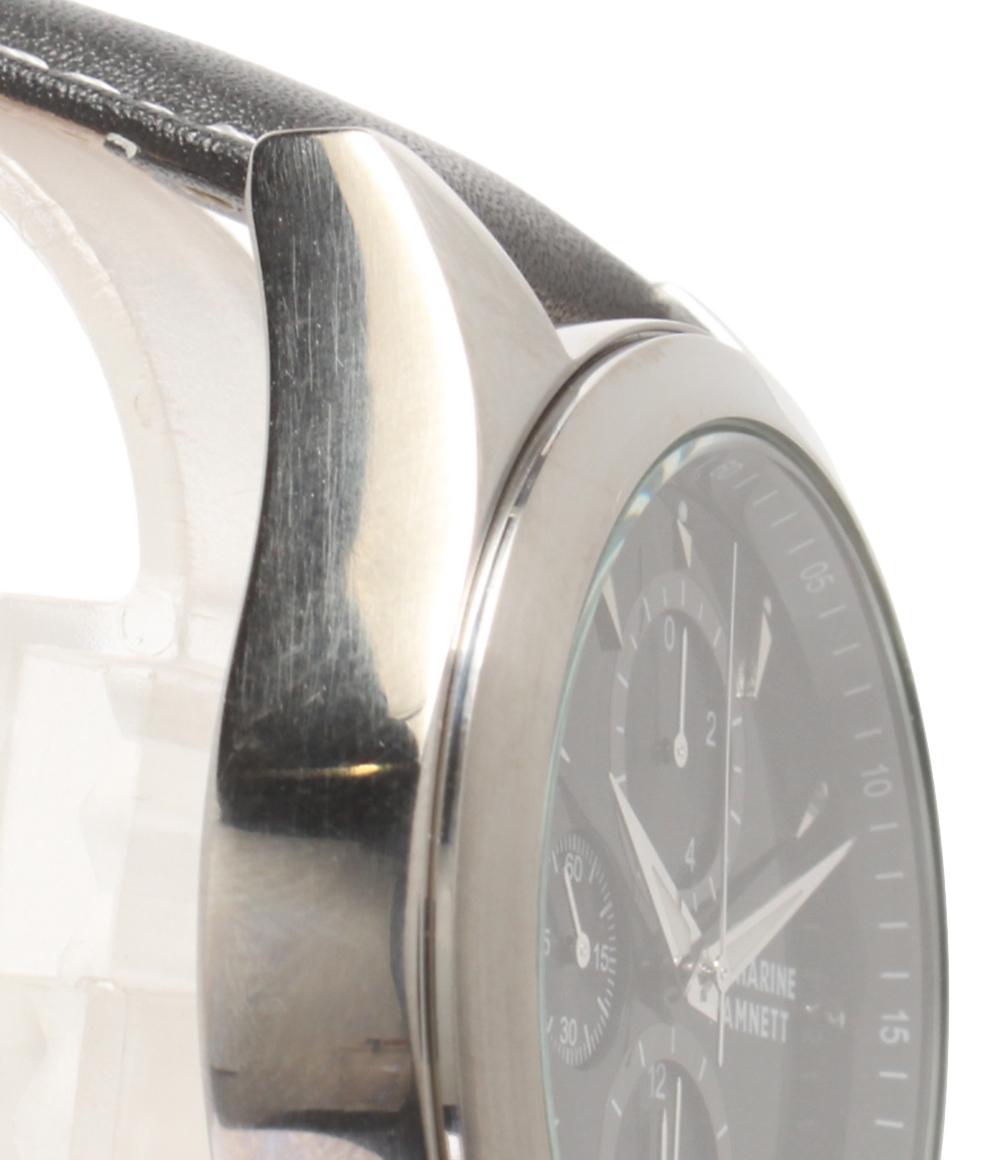 KATHARINE HAMNETT 腕時計 クオーツ ブラック KH-2061 メンズ キャサリン・ハムネット