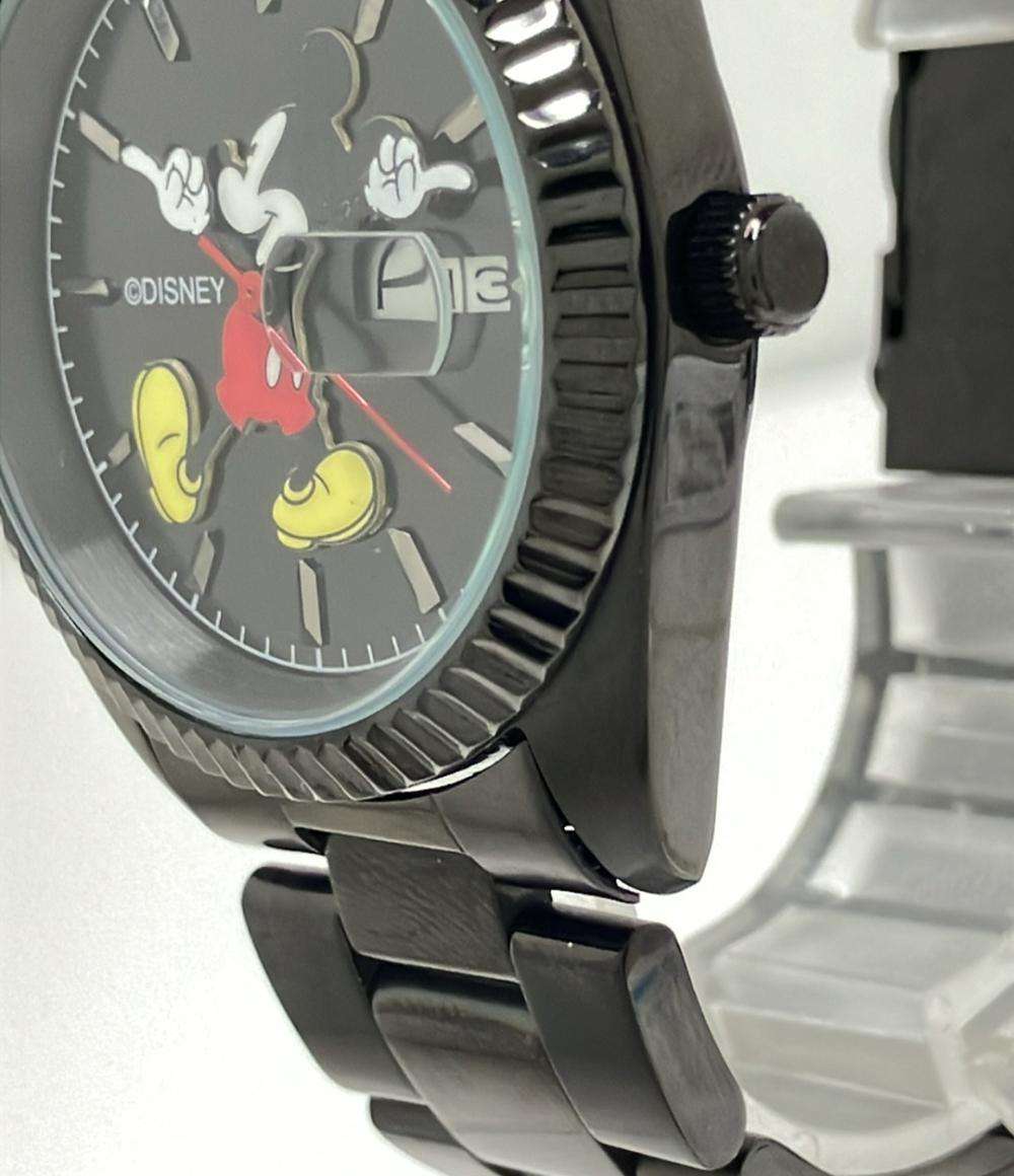 腕時計 ディズニー ミッキーマウス クオーツ ブラック レディース