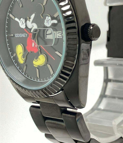 腕時計 ディズニー ミッキーマウス クオーツ ブラック レディース