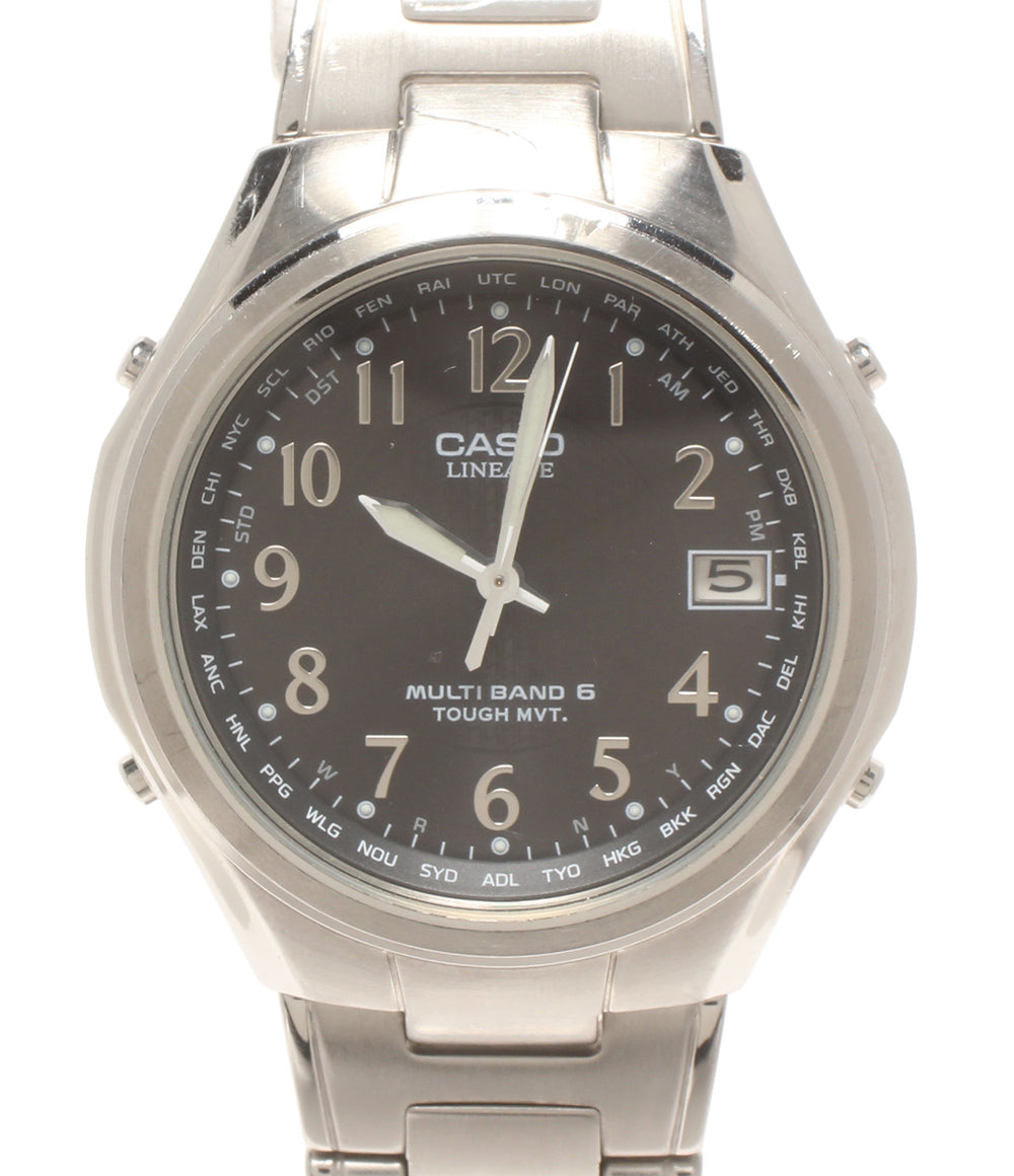 CASIO 腕時計 リニエージ LINEAGE 電波ソーラー ソーラー ブラック LIW-T110 メンズ カシオ