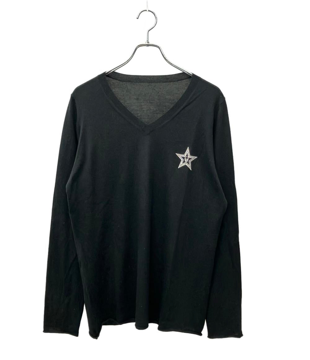 Lucian pellat finet 長袖ニット カシミア ブラック メンズ SIZE L ルシアン ペラフィネ