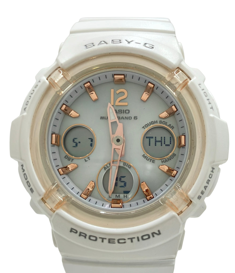 CASIO 腕時計 BABY-G ソーラー シルバー BGA-2800 レディース カシオ